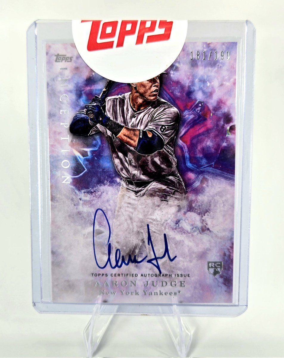 atlanta_cards's tweet photo. 2017 Inception Aaron Judge Rookie Auto /199!

$2150 Net. Beautiful card!

Retweets greatly appreciated! https://t.co/u9DuG5AZOb