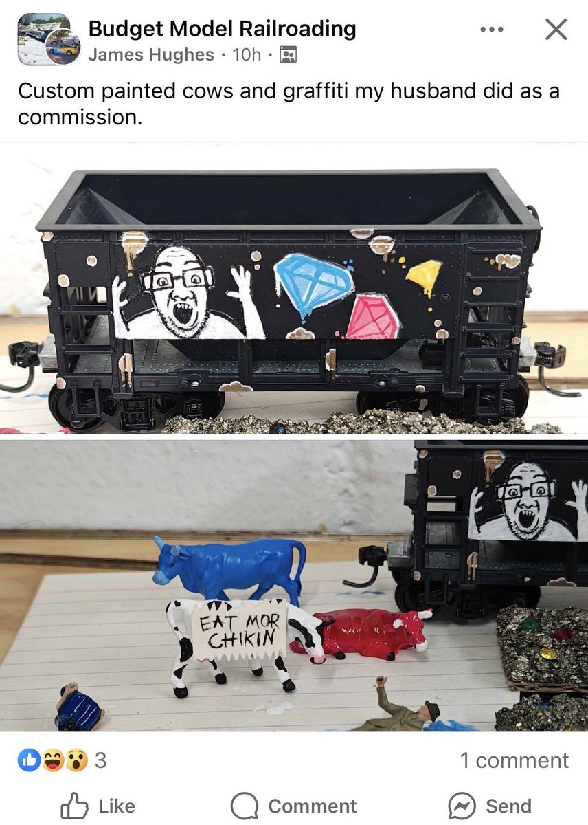 Cursed Model Trains tweet media