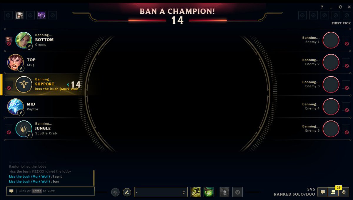 TochasLoL's tweet photo. @drewlevin I was in lobby, someone dodged, I instantly accept queue and now I can't ban or pick so I am forced to dodge unintentionally, could you fix this? It really sucks losing 20lp over this https://t.co/w0AfYAnneh