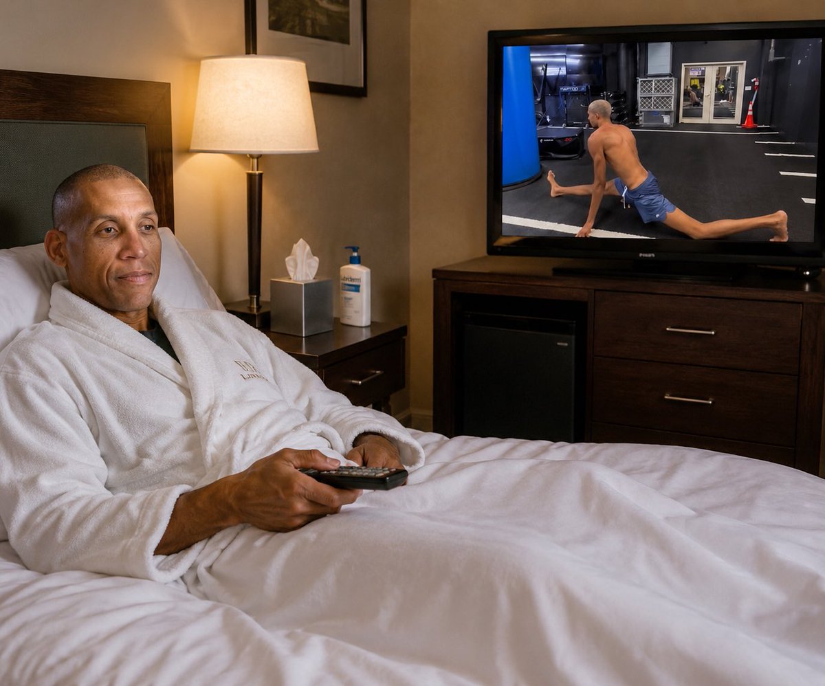 Dcbaade's tweet photo. Bro this is Reggie Miller right now. Does nothing but get his blood flowing talking about Wemby. #okcvssas https://t.co/04kbaS9uJu