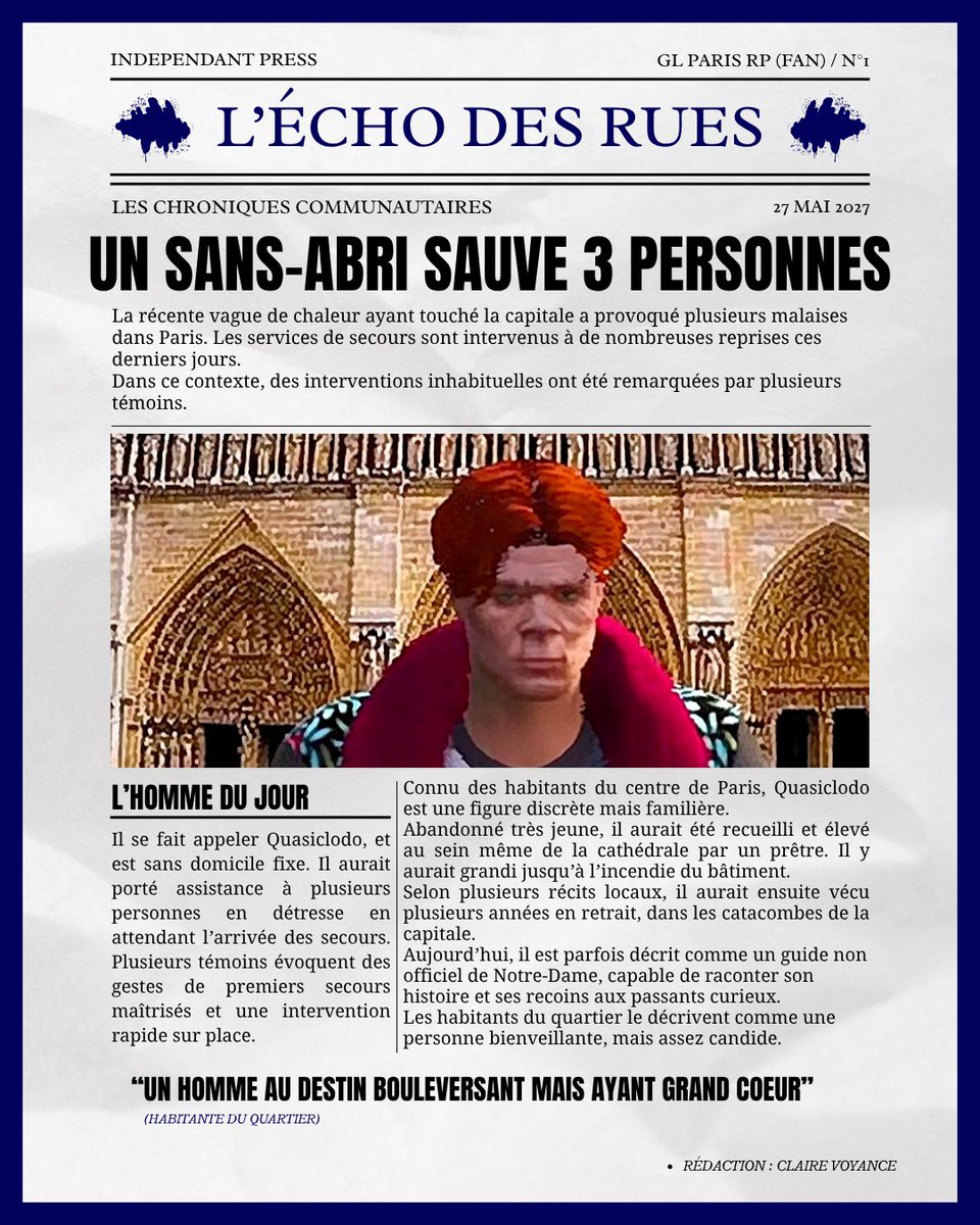 echodesruesglpr's tweet photo. Première édition d’Echo des Rues. 🗞️ https://t.co/MXvw89FTVI