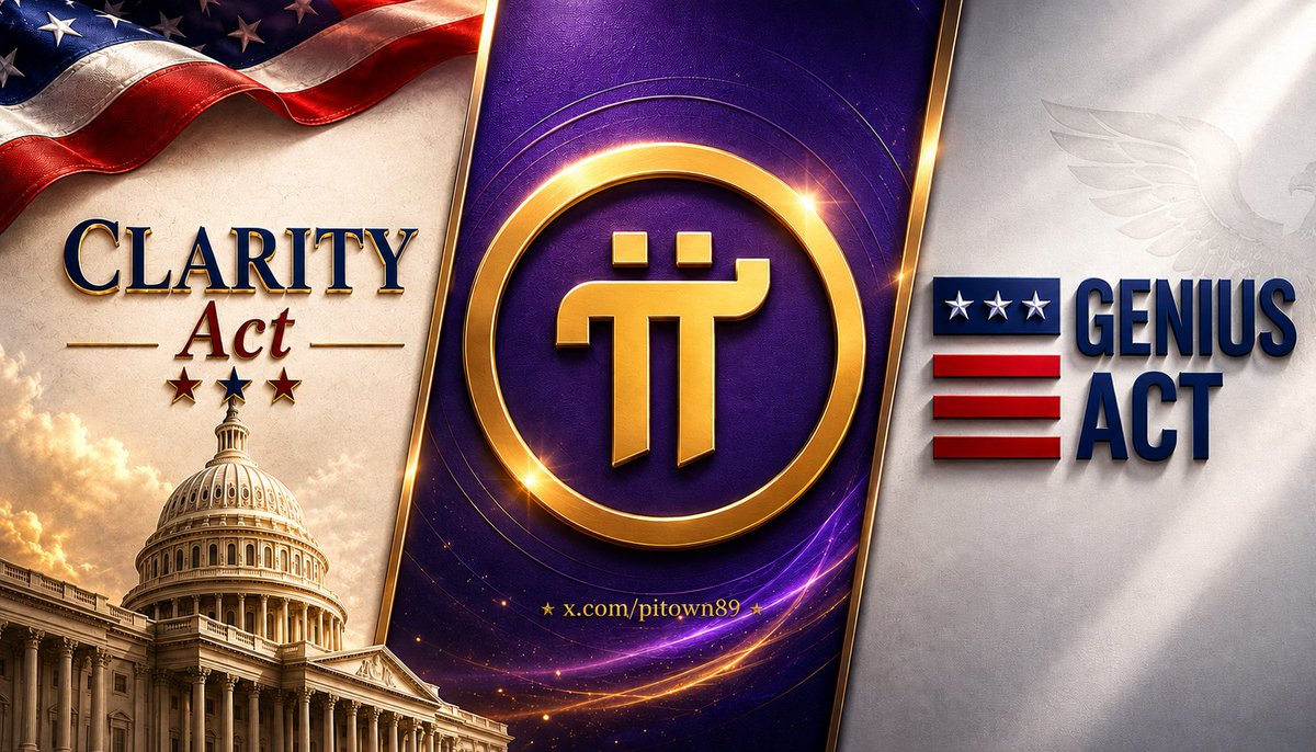 pitown89's tweet photo. 📢 PI NETWORK MAY HAVE BEEN DESIGNED FOR THIS LEGAL ERA ⚖️📜

🚨 US is entering the most distinct crypto legal phase in history. 🇺🇸
And the interesting thing is…
the Pi Network model seems to have been oriented in this direction from years ago. 👀

First is the GENIUS Act — the legislation that has officially become law to regulate Stablecoins. ⚖️

In the past:
many stablecoins operated almost like a flea market. 🏪

But now:
anyone wanting to issue stablecoins in the US must:
• have 100% real backing assets 💵
• apply for an operating license 🪪
• comply with a surveillance mechanism just like the financial system. 🏦

But what matters more to the crypto market is:
💥 CLARITY Act.
This act aims to classify crypto more clearly:
• Truly decentralized coins (BTC, ETH,…) → tend to belong to the "Digital Commodity" group managed by the CFTC. 🌐
• Investment/security tokens → managed by the SEC. 📈
• Stablecoins → have their own framework. 🪙

The goals:
✅ reduce litigation
✅ create a clear legal corridor
✅ pave the way for large institutions to participate in crypto in the US. 🏢

So what about Pi Network? 🤔
Pi is NOT a Stablecoin.
Pi does not peg its price to USD or any other asset

→ so basically it does not fall into the group directly affected by the GENIUS 
Act. 👀

If looking from the perspective of the CLARITY Act, Pi tends to be closer to the "digital commodity / utility ecosystem asset" model, meaning an asset tied to a blockchain, utility, and a real-operating ecosystem. ⚙️

What is noteworthy is…

Right from the 2019 Whitepaper, Pi Core Team oriented Pi to not be merely a coin for trading. 📑

They talked about:
• digital currency 💸
• utility token 🔑
• distributed blockchain 🔗
• smart contract 📑
• dApp 📱
• real ecosystem 🌍

That means the Pi model from the beginning has leaned more towards a utility ecosystem than a simple speculative token. ⚙️

If the US finalizes the crypto legal framework in 2026… 🗓️
then blockchains with real utility and real ecosystems could benefit the most. 

And that is why many people are starting to look at Pi with a very different perspective compared to a few years ago. 👀

Pioneers, do you think Pi will be recognized as a Digital Commodity in 
the future? 🤔

❤️ Like if you still believe in the long-term vision of Pi
🔁 Share so more Pioneers can see the bigger picture
💬 Comment your perspective on the future of Pi
➕ Follow @pitown89 to update important signals before the crowd realizes