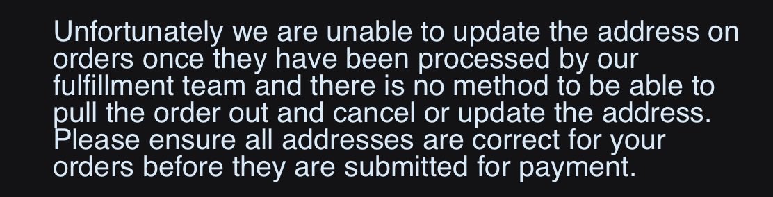 Cuthluwu's tweet photo. Day 5 of @GoodSmile_US I got what felt like an automated response telling me to contact my local post office which in my main request I clearly stated I moved far away. Then another excuse about fulfillment when I clearly asked before the order was fulfilled… https://t.co/S6Qg5B0XTe