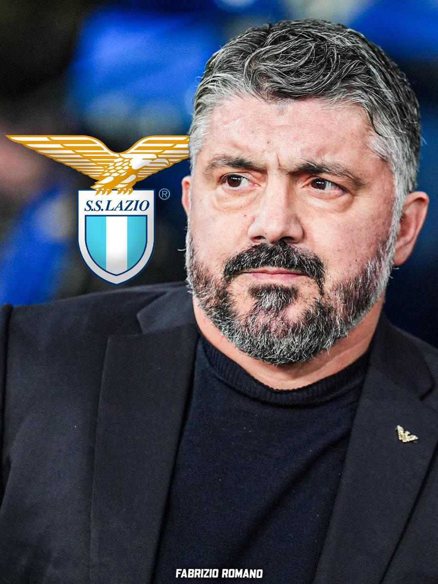 Matchbuzz24's tweet photo. 🚨🦅 Gennaro Gattuso, set to become the new Lazio manager to replace Maurizio Sarri.

Agreement set to be sealed. @MatteMoretto 🇮🇹  #Football #EPL #ChampionsLeague https://t.co/0Xz5KwmSfY
