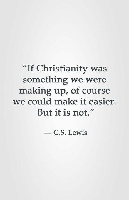 JesusSavesUs777's tweet photo. Christianity isn't easy, but it's true. https://t.co/KvdxGfAs04