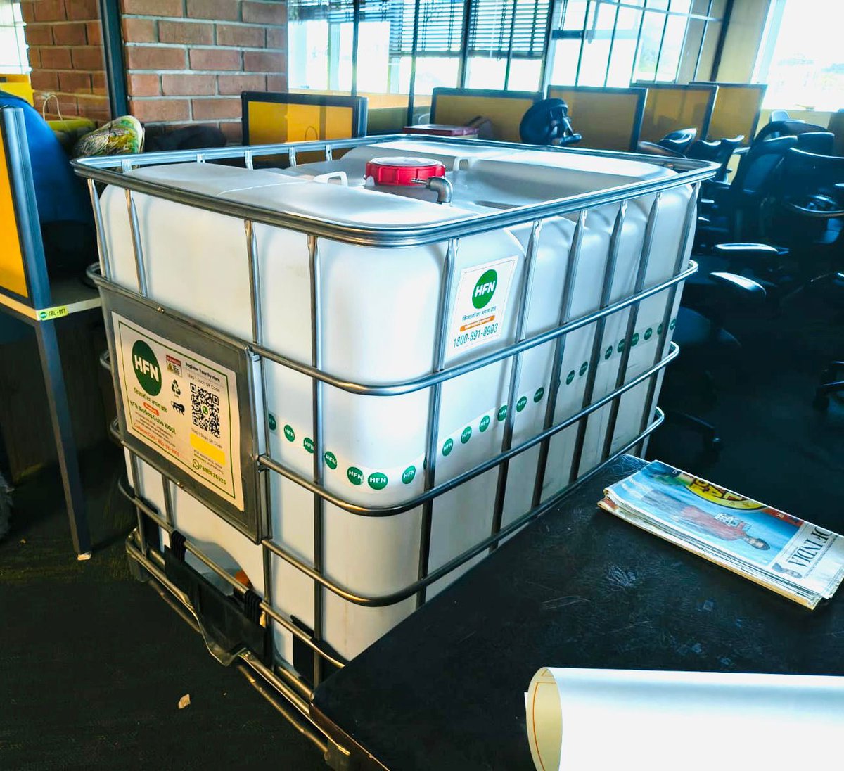 ruchitgarg's tweet photo. Today we are shipping a HFN BioGas Cube unit to a village in Morena in Madhya Pradesh.

HFN BioGas Cube generates free cooking gas &amp; free organic fertilizer from cattle dung &amp; kitchen waste. You can order yours by calling us at 1800-891-8903

Leave No Farmer Behind #HFN https://t.co/cEjiNvcEjl