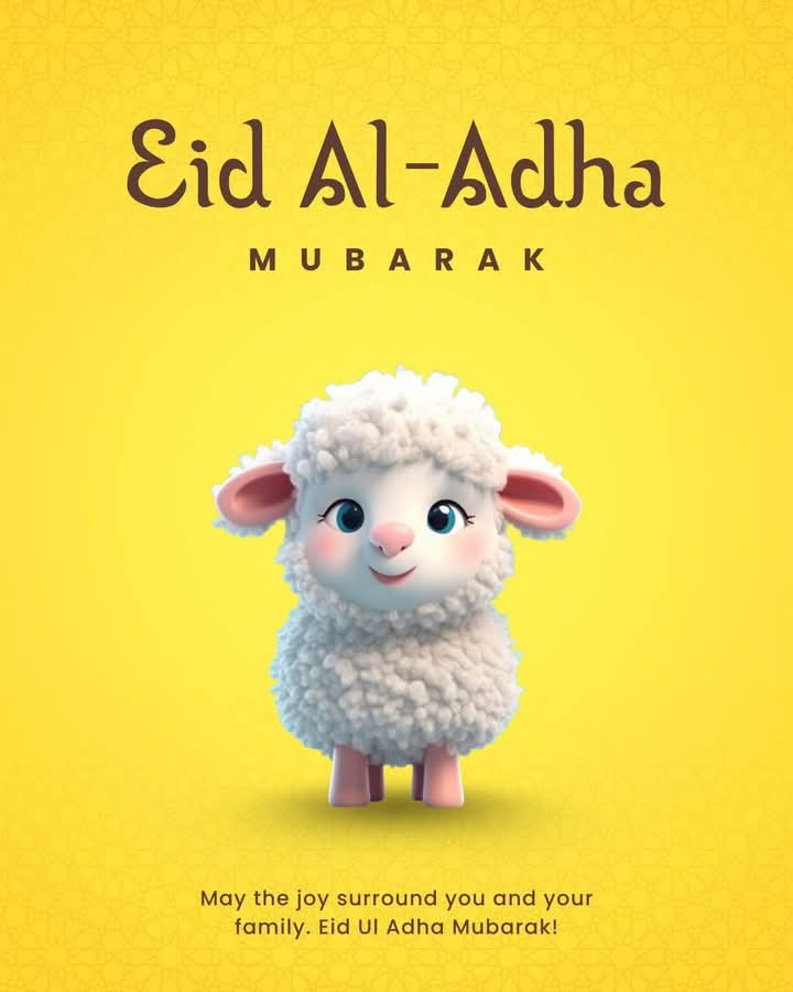 _S_m_4's tweet photo. Eid Mubarak to everyone celebrating! ✨ May your day be filled with love, laughter, and endless blessings. Have a beautiful and joyful day with your family! 
#EidCelebration
#عيد_الأضحى_المبارك https://t.co/aKSH0hOHPx