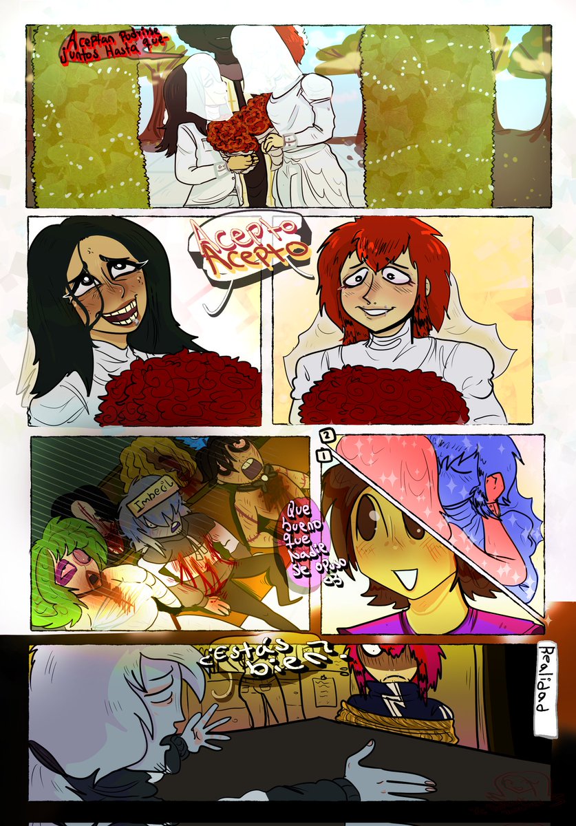 RoberthZucker's tweet photo. #Vignettes #Yandere #Cartoon #Satira #Viñetas #Dibujo #colorido #critica #Novios #fypシ゚viral #Parati #Artistamexicano 

"Una Boda Grotesca" https://t.co/DZysCK5vFO