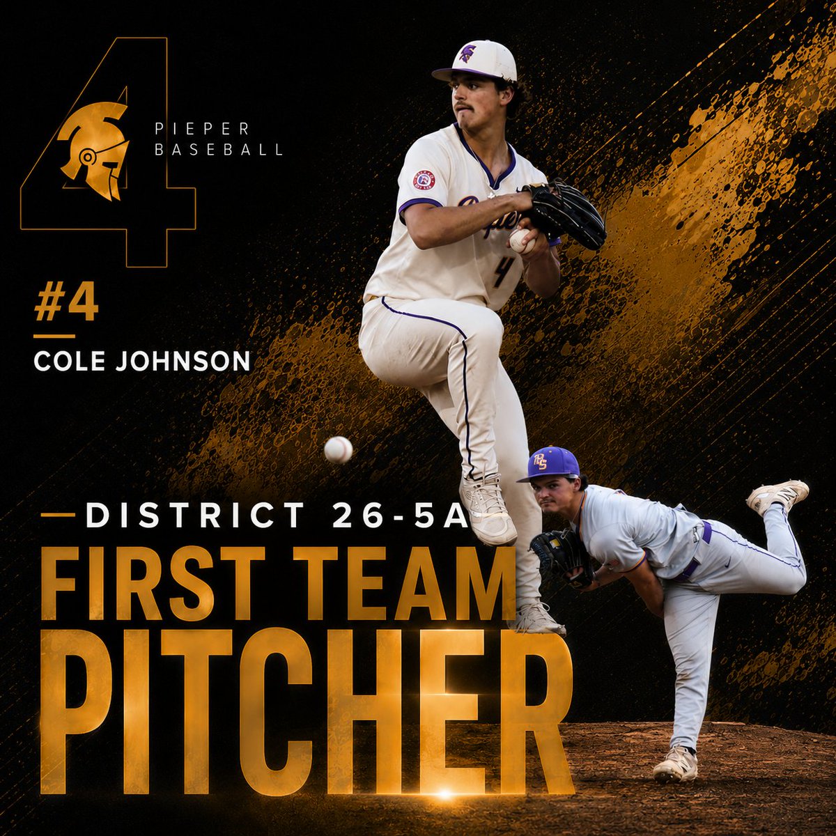 BaseballPieper's tweet photo. "Congratulations, @SouthpawCJ34! Amazing achievement, and an incredible honor to wrap up your time at Pieper."
@pieperhsempire
@PieperHS
@coachesalas
@MCChapBaseball 
@cisdnews https://t.co/yuLiAzX5vm