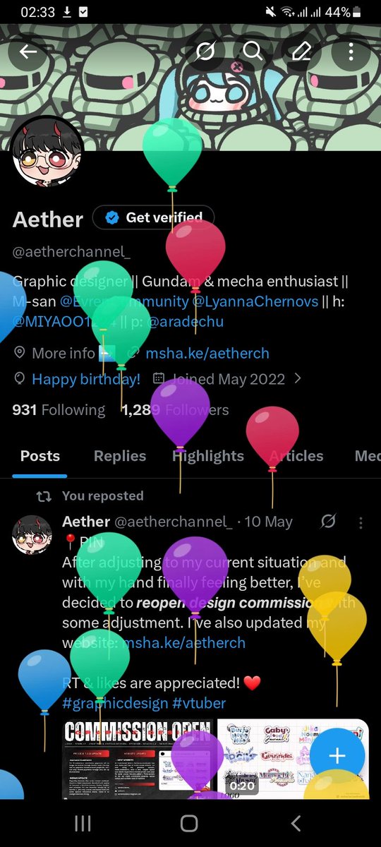 Aether tweet media