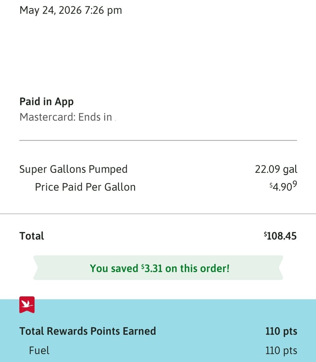 internetisamyth's tweet photo. @tedcruz This fuckin idiot. My last 4 fill ups https://t.co/9d93sRcOL4
