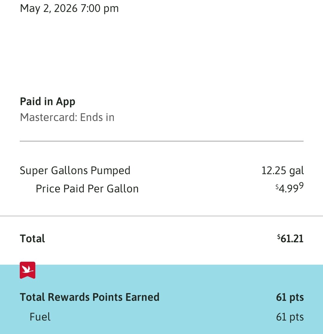 internetisamyth's tweet photo. @tedcruz This fuckin idiot. My last 4 fill ups https://t.co/9d93sRcOL4