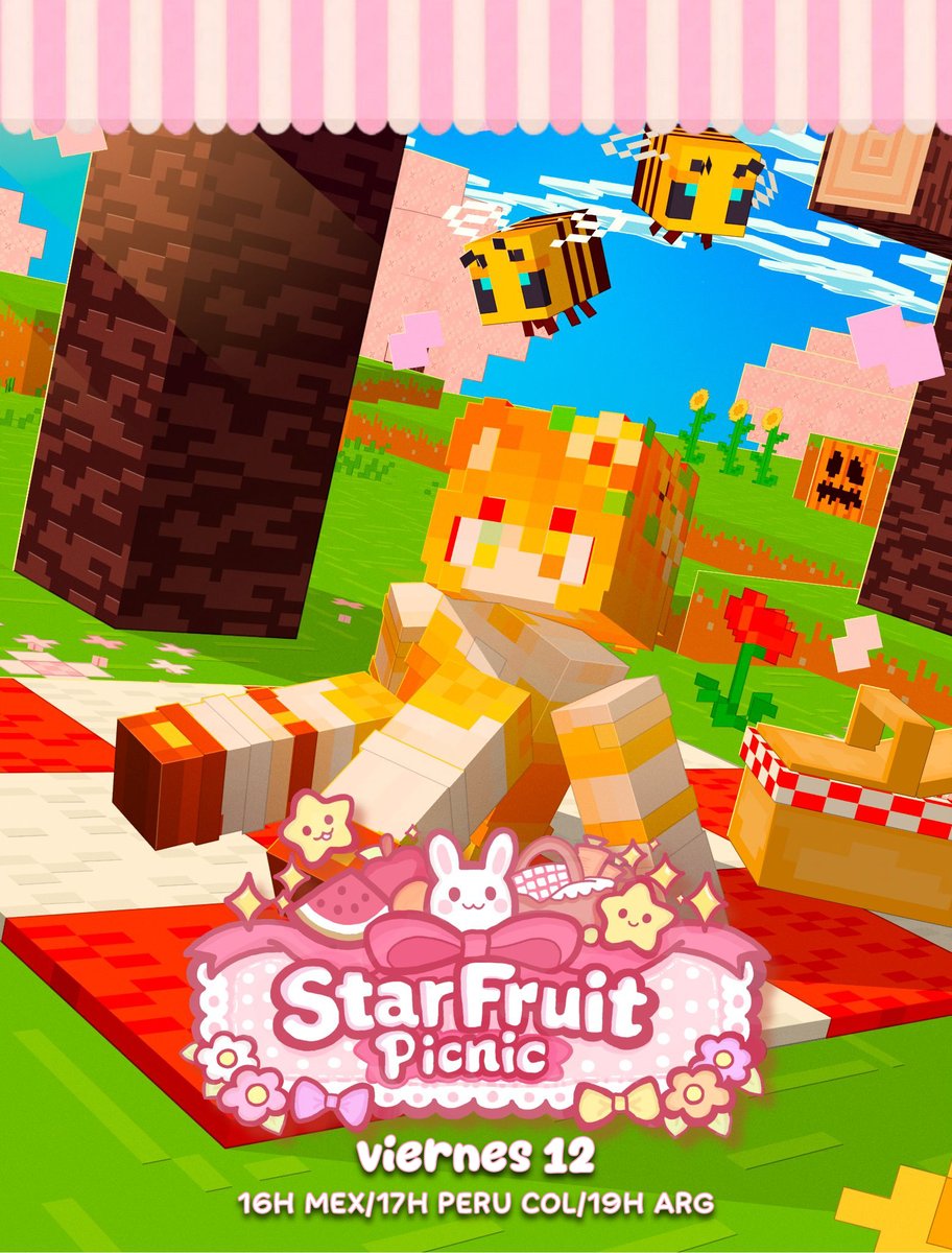 CanelitaVT_'s tweet photo. 🌻🎈EVENTO DE MINECRAFT🎈🌻 

60 streamers celebraran en mi primer evento de minecraft POR MI CUMPLEAÑOS🎉🎂

VIERNES 12 DE JUNIO 
4:00 PM🇲🇽⁞ 5:00 PM 🇵🇪

Si estas interesado llena el formulario!🍓(๑˃ᴗ˂)ﻭ
https://t.co/VGiVSS2r7V

#Caneweek ⁞ #VtuberES ⁞ #Minecraft 
─ ୨୧ ─ https://t.co/knTeirUBiD