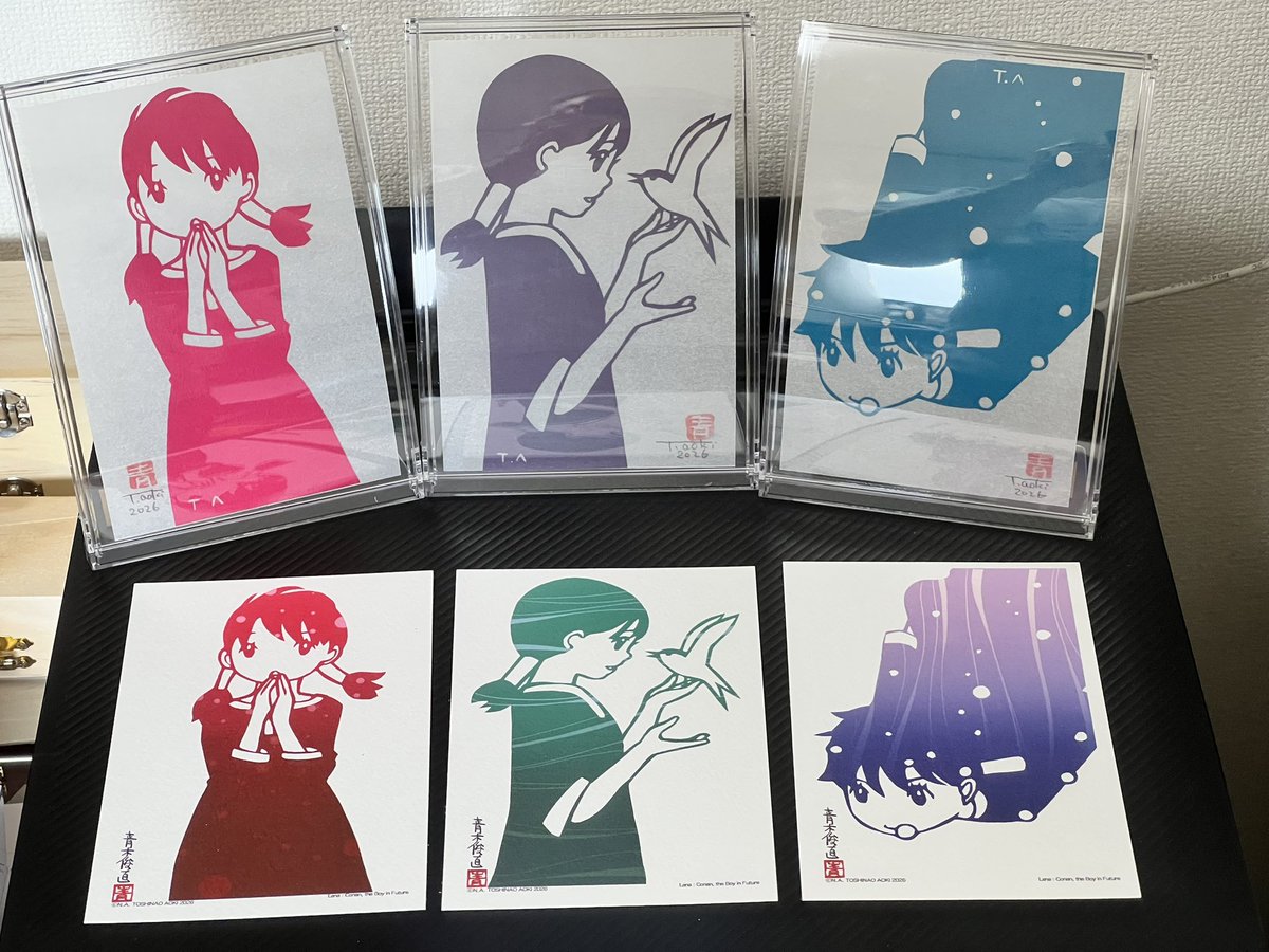 テキィともぐるラナの色がテレコになっていることに今気づいたが気にしないだってこんなに地球が好きだから! #僕たちの未来少年コナン展2026 