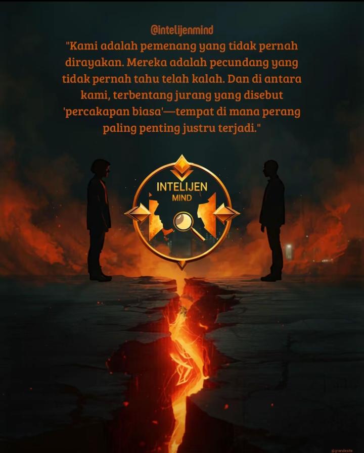 IntelijenMind_'s tweet photo. Menghilang tidak dicari, berhasil tidak dipuji. Diantara kami terbentang jurang jurang yang disebut percakapan biasa dimana tempat paling penting justru terjadi.

#fypシ゚viral #intelijen https://t.co/KXE1cOSQ7h