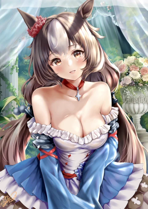 𝐇𝐚𝐩𝐩𝐲 𝐁𝐢𝐫𝐭𝐡𝐝𝐚𝐲 ゼファーちゃんおめでと〜 3年前に描いたゼファーちゃんです #ヤマニンゼファー生誕祭2026