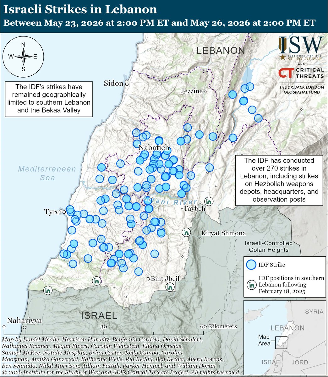 Institute for the Study of War tweet media