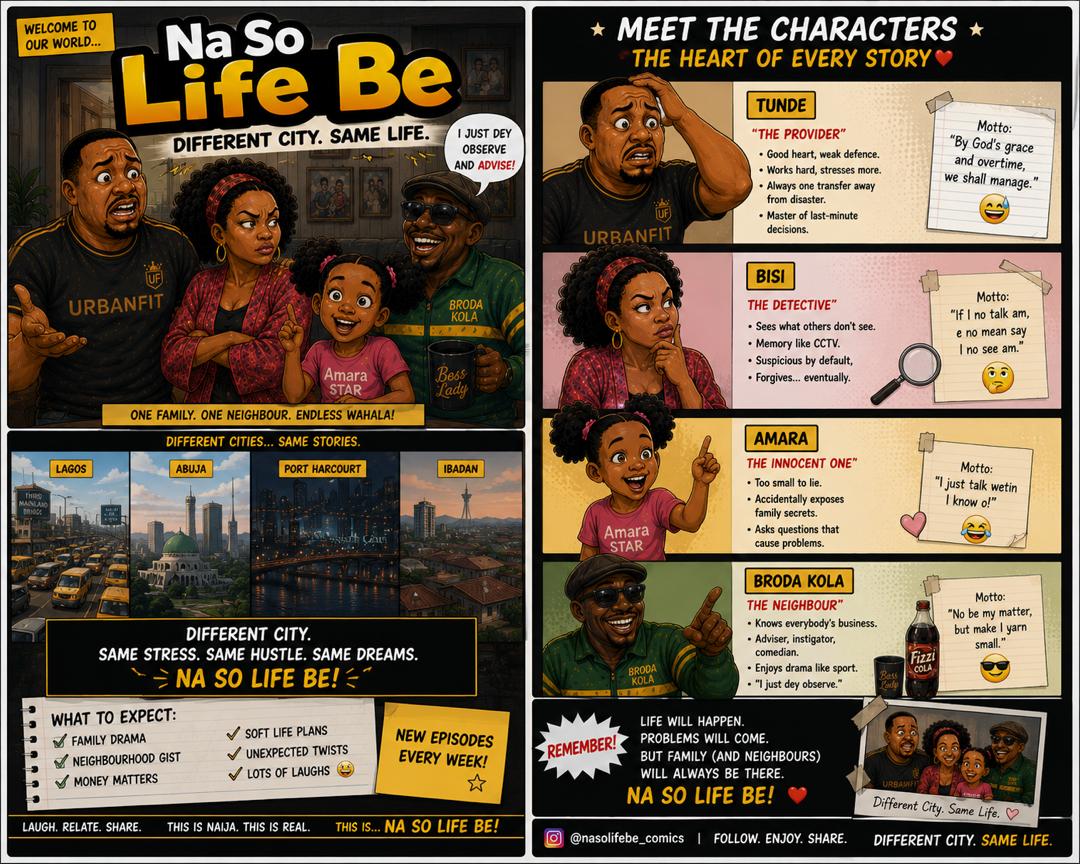 TheEstateValuer's tweet photo. There is something new for us to enjoy, we have a new comic coming out named Na so life be follow us @nasolifebe_comics for more. https://t.co/xgWDNXyJID