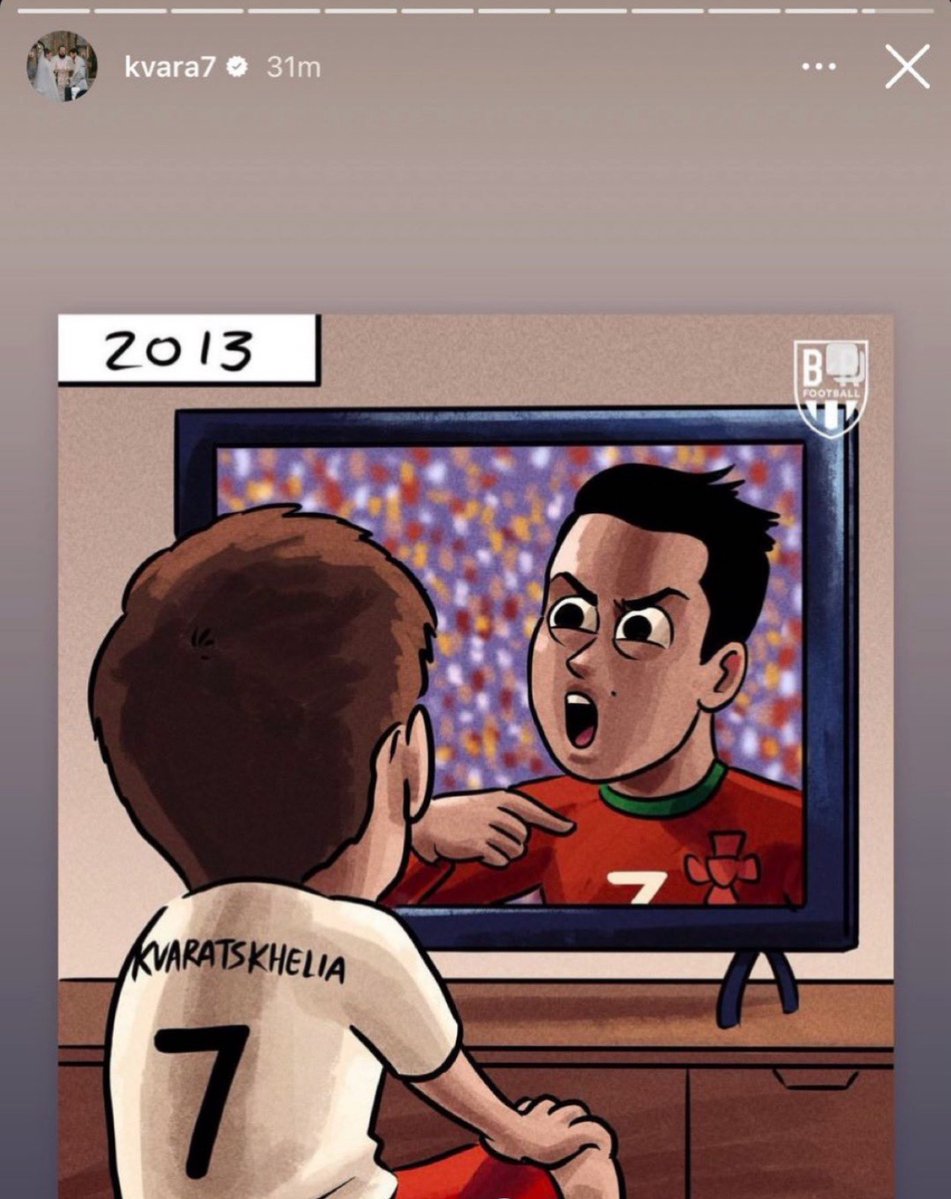 MadridXtra's tweet photo. Kvaratskhelia on IG. 🤍🔙 https://t.co/Y5OalU5xwv
