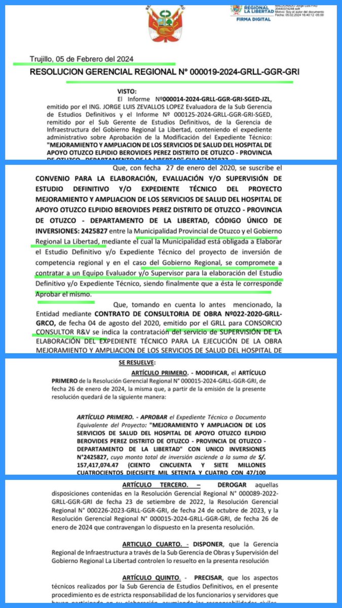 MonicaSanchezM1's tweet photo. #HospitalOtuzco #LaVerdad
✅️GRLL contrató consultoría p supervisar Exp. Técnico, luego lo aprobó, errores son su responsabilidad😠
✅️Anuncian reinicio d obra paralizada desde Diciembre 2025...
🔻Omitieron decir q aprobaron otro adicional +
🔥Errores de E.T. lo pagamos todos! https://t.co/a3KVcVRSZU
