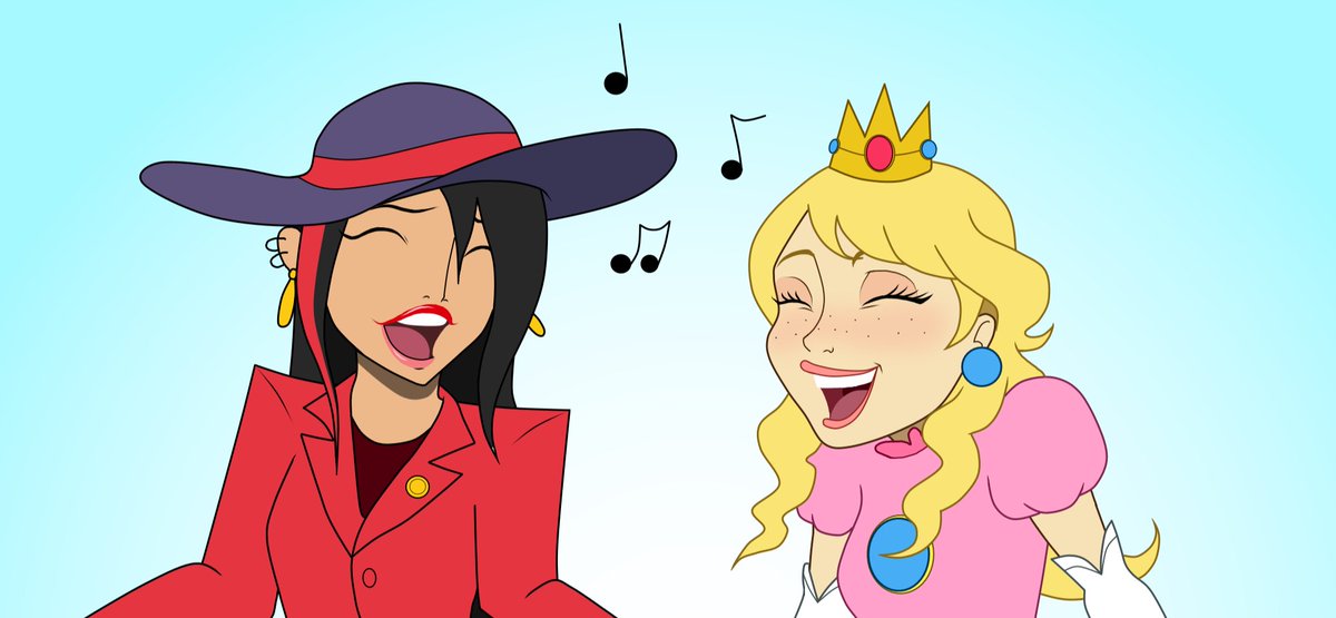 _CreaToR__'s tweet photo. I also had drawn Kinzi &amp; Stephanie as Pauline &amp; Peach
#mario #peach #princesspeach #pauline #thelifeandtimesofliannejones https://t.co/Z8UwzJsq5W