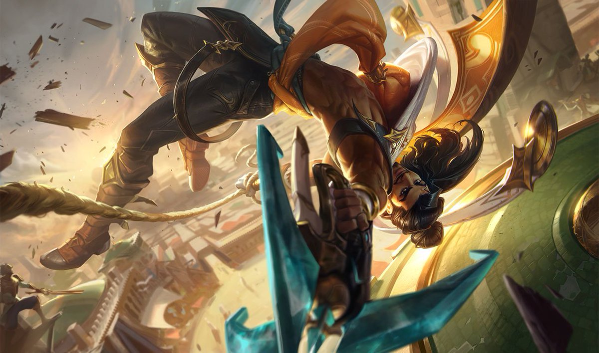 Spideraxe30's tweet photo. Akshan and Locke will be both be receiving High Noon skins. https://t.co/HzCit3AdgY