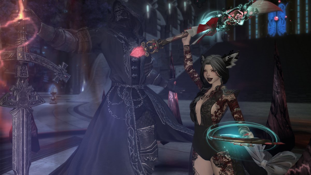 Kittymaufive's tweet photo. There's 2 types of FFXIV players https://t.co/ymCoD8sKos