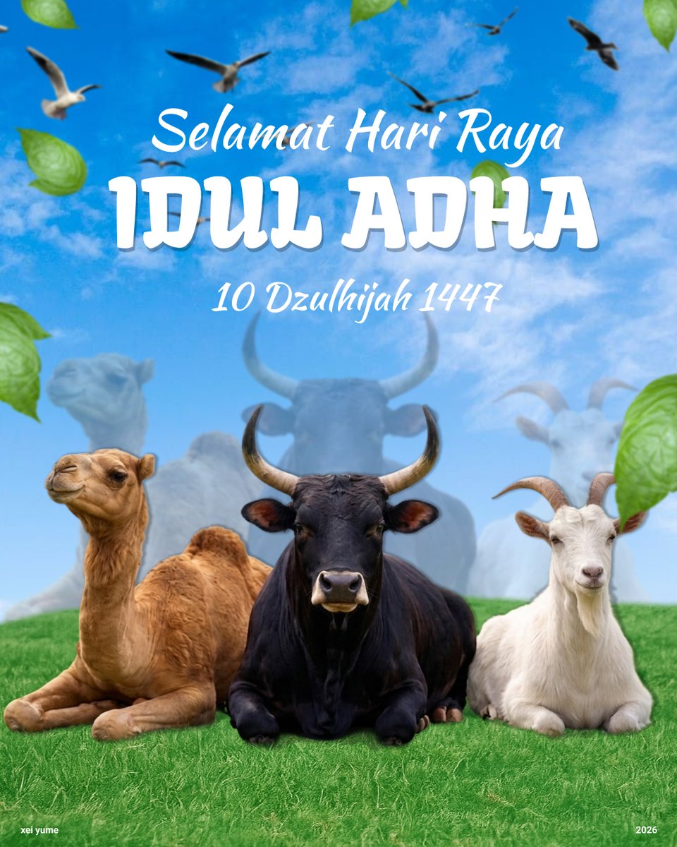 xeitokz's tweet photo. Happy Eid Al-Adha 1447 H! 🌙✨ May the spirit of sacrifice and sharing bring us closer together. Have a wonderful celebration with your family and enjoy the delicious food! https://t.co/5ubBrQvrYt