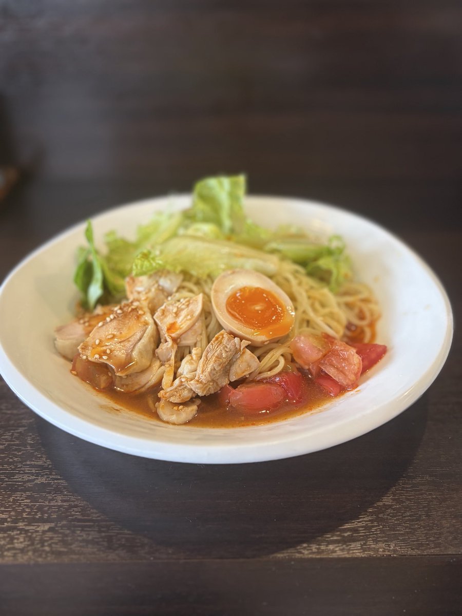 cafechi's tweet photo. 本日営業しています🈺
暑いのでよだれ鶏冷麺はいかがでしょうか。
よろしくお願いします😆
#春日部グルメ
#中華けいらく
#冷し中華はじめました https://t.co/R18DmtTqlh