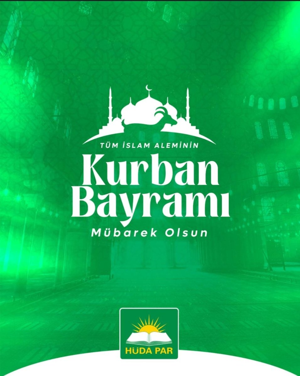 EsmaAkbl's tweet photo. Adanmışlığın, fedakârlığın ve kulluğun en güzel nişanesi olan Kurban Bayramı’nın; Tüm İslam âlemine, mazlum coğrafyalara  hayır, Bereket, Huzur ve Saadet getirmesini temenni ederiz. 
#KurbanBayramı https://t.co/sut94Z2FhP