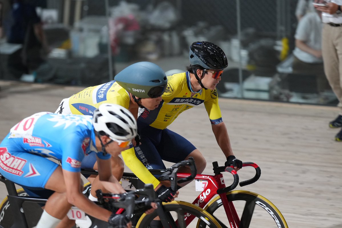 kanoya_cycle's tweet photo. 【大会結果報告】
⁡5月23.24日に行われたJICF International Track Cup 12th Edition ＆ 第10回全日本学生選手権オムニアム大会に参加してきました。

・男子オムニアム
河村  16位(学連7位)
内田  予選敗退

・女子オムニアム 
石川10位(学連4位)
松井11位(学連5位)
三谷12位(学連6位) https://t.co/PtrNIdz12a