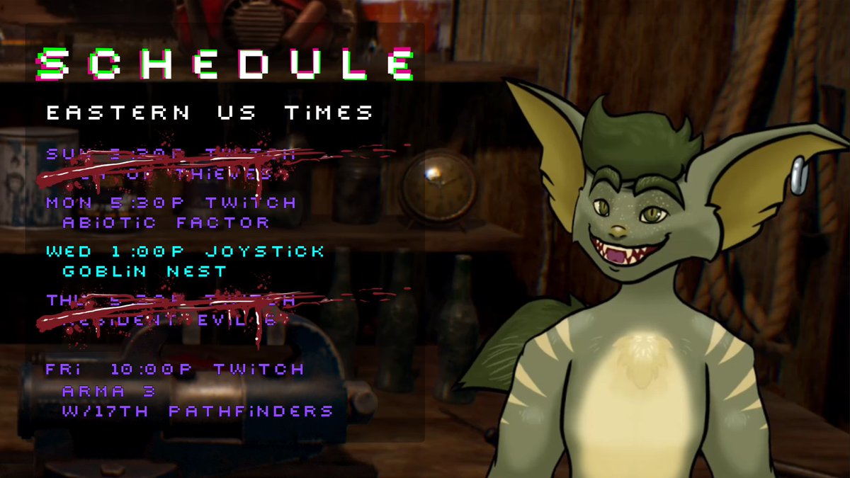 Freckris's tweet photo. Schedule for May 31st - June 6th https://t.co/l1mECjeGpm