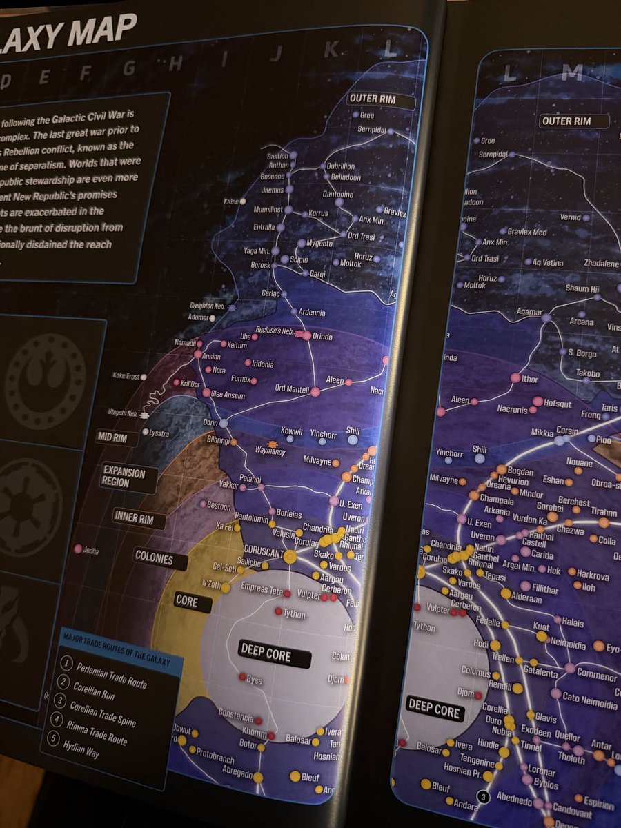 retneysholocron's tweet photo. Updated map of the galaxy from The Mandalorian visual guide that released today https://t.co/xU0MpjnPEa