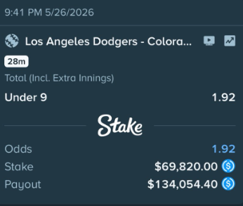 GambaParadise's tweet photo. Cheeky free tip never hurt nobody :).

If this wins I will be doing another $20 SOL giveaway Just like follow retweet for a chance to entre.

#LADodgers #FreeSlip #Betslip #Winning #GambaParadise https://t.co/jc06qi4pHj