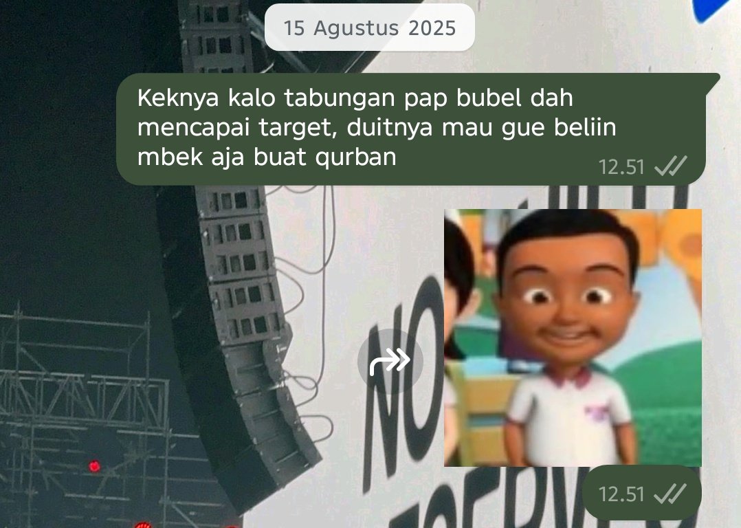 odeeiaa's tweet photo. berawal iseng nabung pap bubble ode, trs blg kalo tabungannya penuh mau dibeliin kambing buat qurban. 
tabungan udh full, tp gue maju mundur jd qurban atau ga, dan atas izin Allah, akhirnya qurban hari ini. terima kasih yaAllahh udh dikasih izin qurban taun ini 🥹🥹🥹🫶 https://t.co/8VvzXdky1p