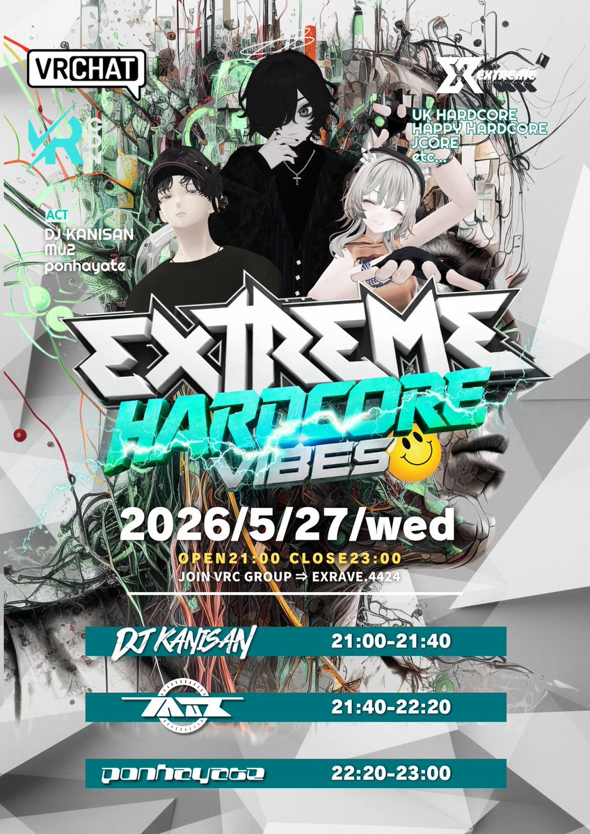 Micolemeatpie's tweet photo. #extremevr #VRChatイベント
今夜です！ハードコアオンリーのむきむき回です💪
ゲストにponhayateさん、Mu2さんをお招きしての開催となります！
強烈なキック！激アツ！燃える！🔥🔥
みんなで全力でたのしみましょう！
ぜひお越しください！ https://t.co/6MnsrMuWpu