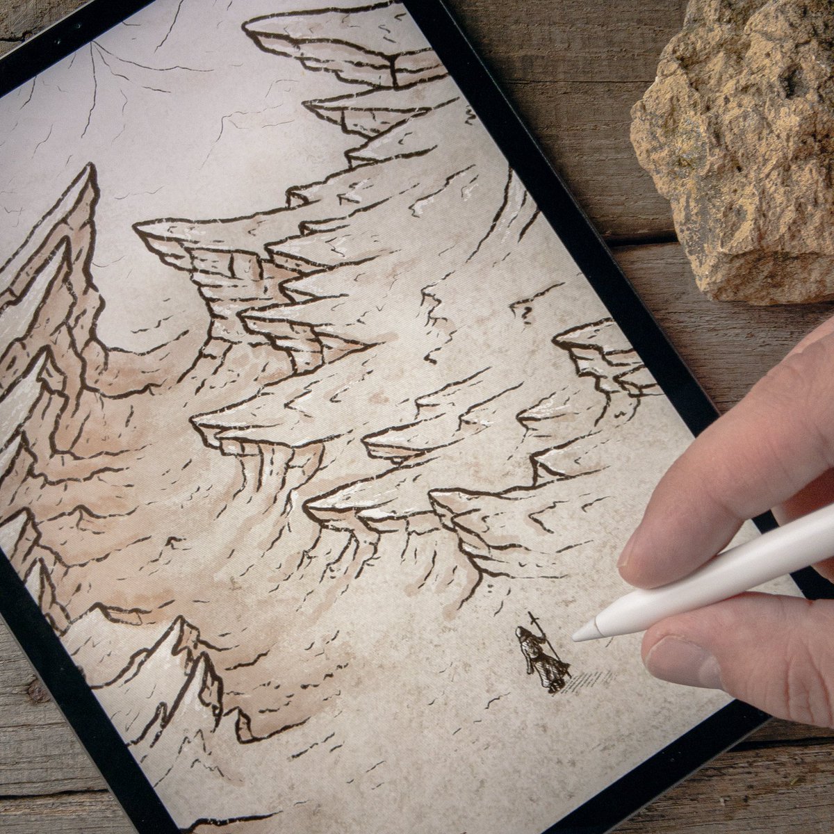 MapEffects's tweet photo. Why are cliffs so fun to draw on a map? https://t.co/VHUhb90HAb
