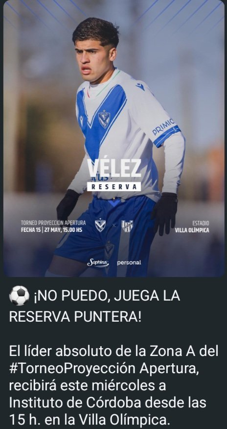 CONEXIONVELEZA1's tweet photo. #Vélez
Lo ves por https://t.co/0X1mKwN96K https://t.co/zY7xvz93cO