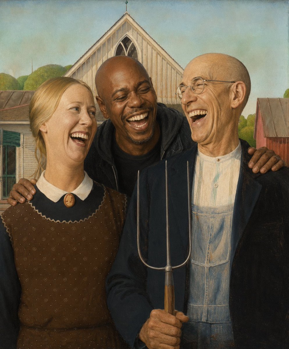 stefflerado's tweet photo. If the Great Depression had Dave Chappell it would be the great laugh https://t.co/l2IIpV2Gcx