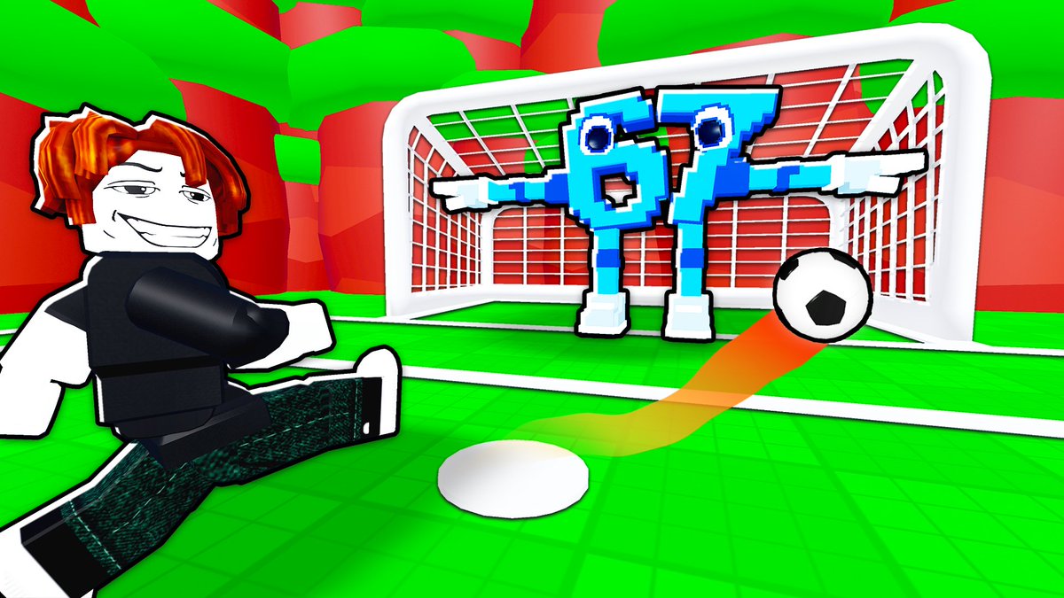 imbreakingblox's tweet photo. Thumbnail for  ‘Soccer Shootout’! ⚽🔥

Boost your game's stats with HIGH QPTR &amp; CTR thumbnails!📈

📩Want to order? 
😀Add my Discord: Breakingblox

#ROBLOX #RobloxDevs #RobloxDev #RobloxArt #RobloxGFX https://t.co/HhfMc9XaEc