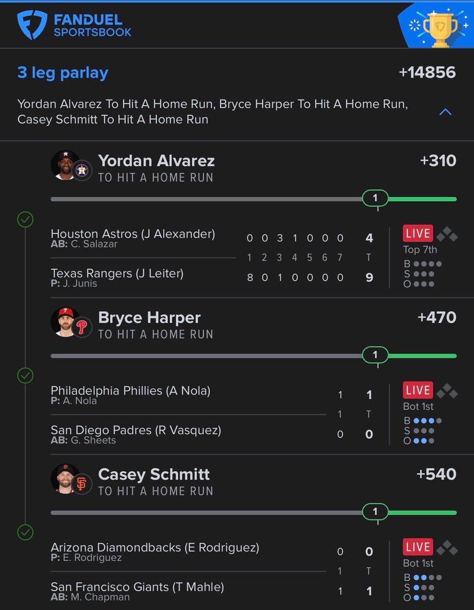 _KylesPicks_'s tweet photo. That’s another 3 leg BANGGG ✅💰

I just did that shit AGAIN 🚀💣

$50 to 2 people who like/comment on the tweet 🤑

https://t.co/q9gnq5YWGP https://t.co/CudbN0fM49