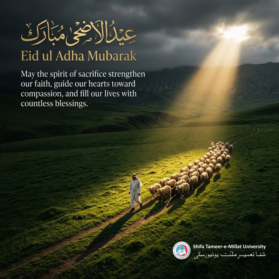 STMU_Official's tweet photo. Let this Eid al-Adha be an occasion of sharing love, and blessing with friends and family. 
Eid al-Adha Mubarak.

#eidmubarak2025 #EidAlAdha #shifa #stmu https://t.co/fztAON0tAk