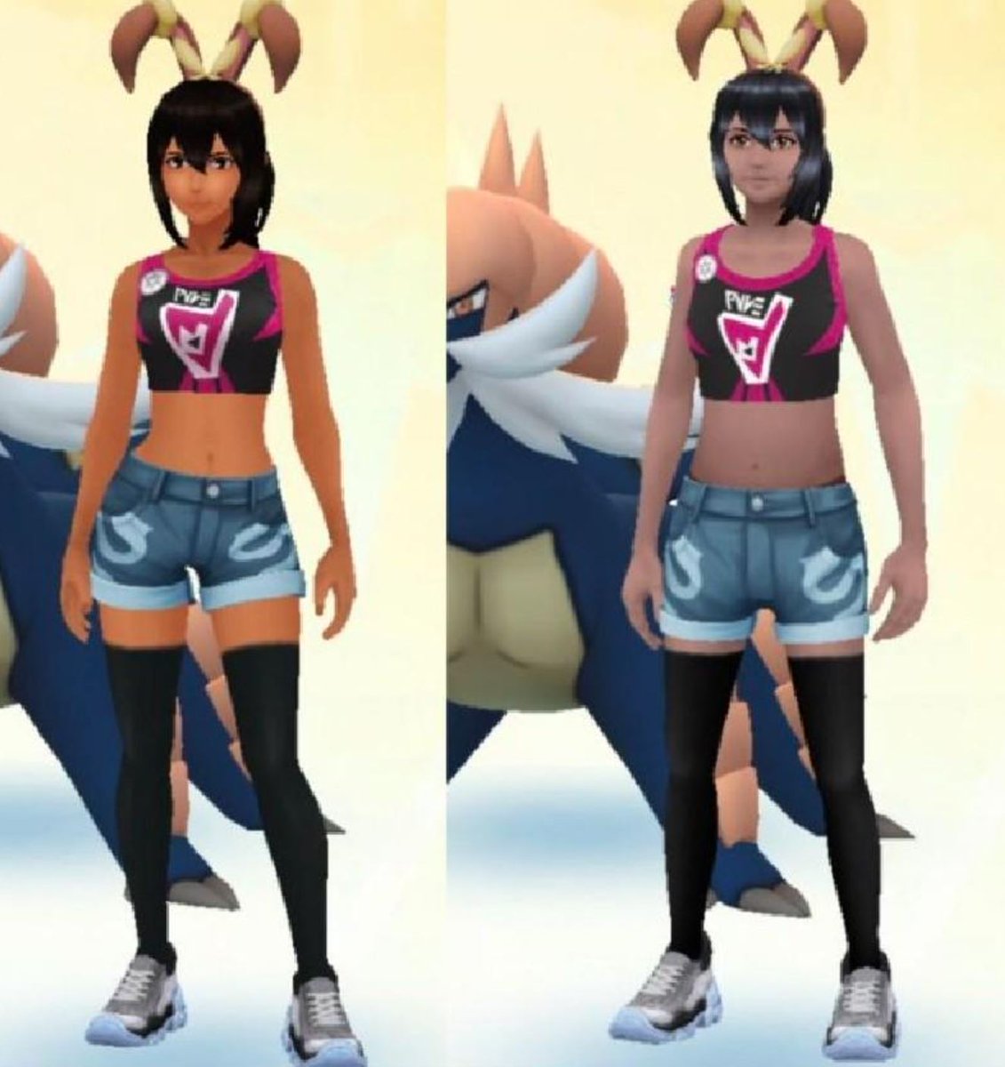 0racula's tweet photo. Not peak woke, but I got mad when they changed the avatars in pokemon go, a game I played daily and I liked seeing my cute avatar, havent touched that shlt since, sometimes I check to see if they reverted the update but nah, the avatars &amp; NPCs still look like HR approved monstros https://t.co/pmYrAqL1Bu