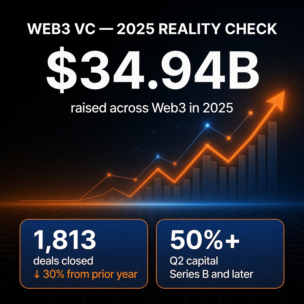 tbvxyz's tweet photo. Everyone's quoting the $34.94B raised in Web3 last year like it's a headline to celebrate. 

We think it tells a more interesting story than that. 🧵⬇️ https://t.co/11m88QXsUE