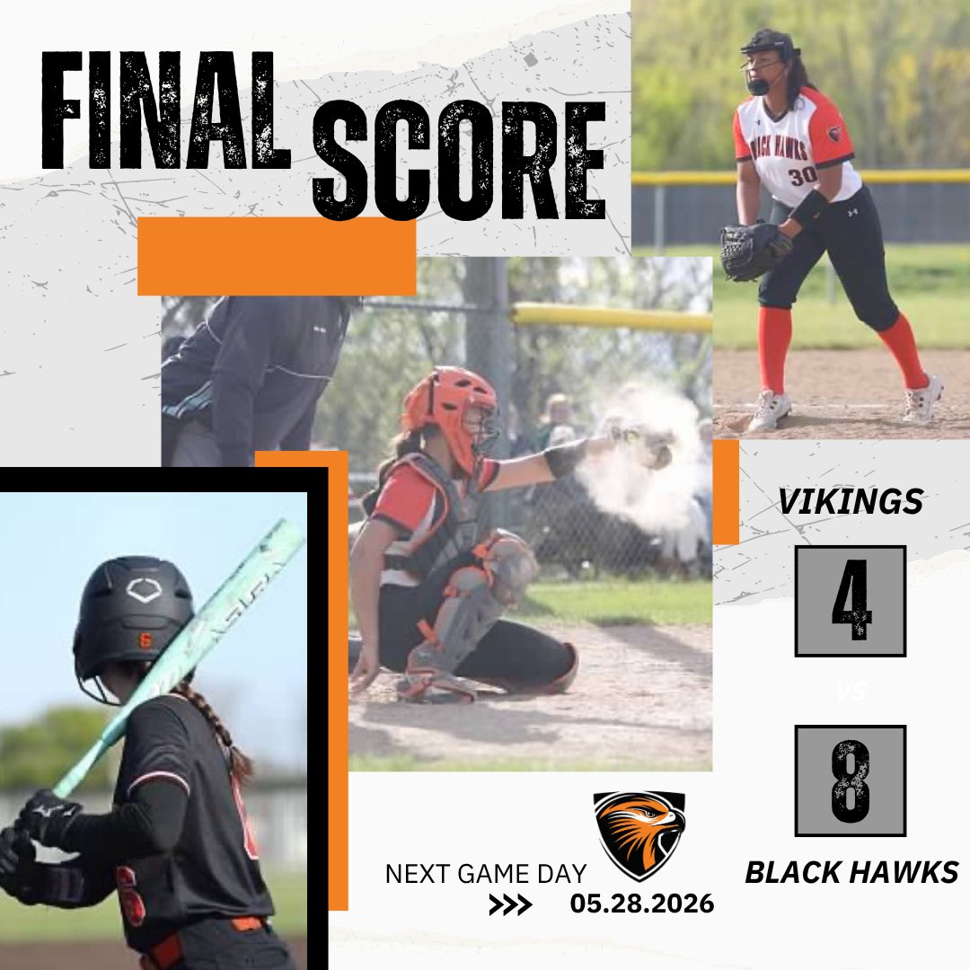 GHSSoftball00's tweet photo. Your Black Hawks took care of business today against New Berlin West and will advance to the Regional Championship on Thursday, May 28th against Pewaukee @ 4:30 pm. 

We are back in action on Thursday AWAY against Pewaukee! 

#ALLIN https://t.co/zlhL6Eb8G6