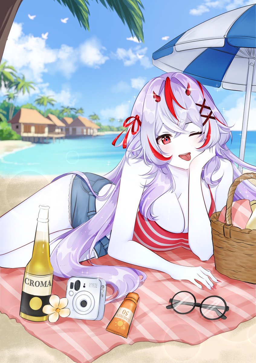 Fiora_vt's tweet photo. Summer time with me 
Artist  @NoaSeika #ArtofFiora https://t.co/8DNzcBbKY6