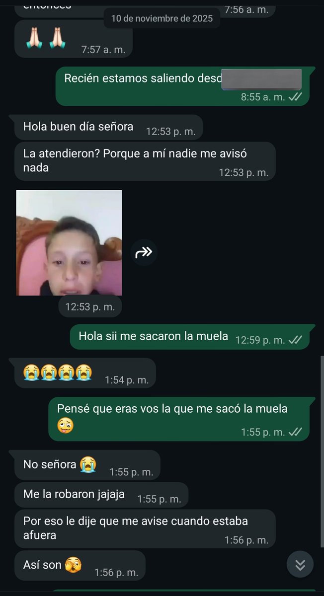 Soffieyoret's tweet photo. @daegubr0s Los que se pelean por tu amigo tienen razón porque a mí me pasó ésto cuando fui a sacarme la muela en la facultad de odontología de acá https://t.co/HhQvNBRi4u