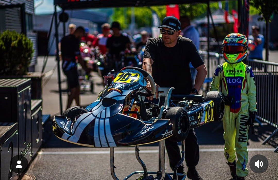 KRaikkonenBR's tweet photo. Kimi Räikkönen com seu filho Robin Räikkönen na corrida de Kart nesse final de semana. https://t.co/zIQLOIguD8