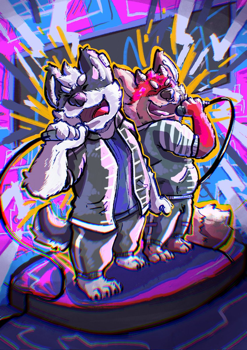 ArtRockketz's tweet photo. Karaoke nights with @BleisutHund ;) https://t.co/53LTIeebfT