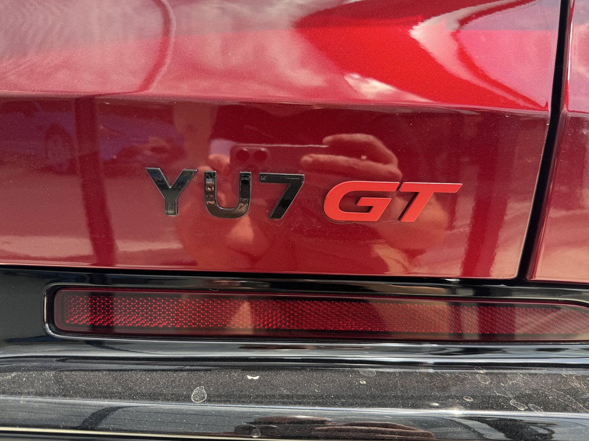 NDeclunder's tweet photo. @Xiaomi YU7GT is real! #YU7GT https://t.co/2zYOoqBYaE